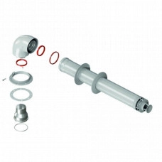 Комплект коакс. дымохода 60/100 Federica Bugatti 2048698 (Bugatti Varme, Eco, Bosch, Protherm, Buderus) L750 станд.нак.