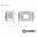 Печь-камин чугунная Kawmet P7 (10,5 кВт) LB/PB ECO