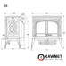 Печь-камин чугунная Kawmet Premium HELIOS S8 ECO (13,9 кВт)