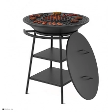 Гриль чугунный Везуви Fantastic Grill Ø 700 (чаша+подставка+плита+решетка+крышка)