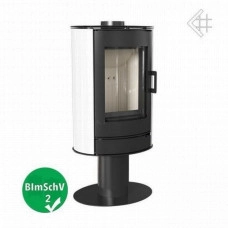 Печь-камин Kratki Koza/AB/S/N/KAFEL/BIALY (кафель белый)