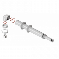 Комплект дымохода антилёд Krats KTL-01B-075 (60/100, 750мм) 