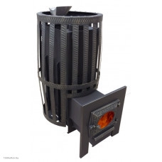 Печь для бани Березка Корвет 18 ДТ-3 сетчатый кожух, Закрытая каменка