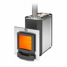 Печь для бани Теплодар Сибирь-30 ЛКП Профи Панорама (без двери 16"/обрамления)