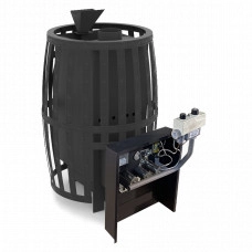 Печь для бани Березка Витязь 18 Газ (сетчатый кожух, закрытая каменка)