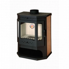 Печь-камин ЭкоКамин Бавария Призматик с плитой