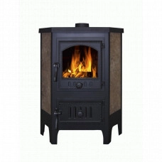 Печь-камин ЭкоКамин Бавария Угловая Чугун с плитой