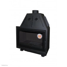 Топка каминная ЭкоКамин Альфа 700-150 чёрный шамот принтинг