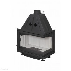 Топка каминная ЭкоКамин Альфа 700 R два стекла правая