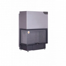 Топка каминная ЭкоКамин Дельта 1000LB принтинг черный шамот