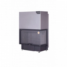 Топка каминная ЭкоКамин Дельта 1000RB принтинг черный шамот