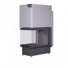 Топка каминная ЭкоКамин Дельта 700B принтинг черный шамот