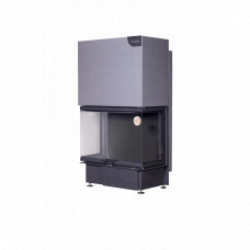 Топка каминная ЭкоКамин Дельта 800B принтинг черный шамот