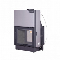 Топка каминная ЭкоКамин Вега 800 TB туннельная черный шамот