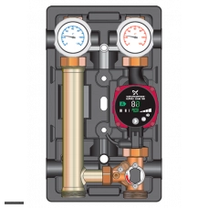 Насосная группа Meibes D-МKE (с термостатическим контроллером  E11M) с насосом UPS 25-60, 1" (МЕ 66831.1 GF)