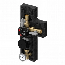 Насосная группа Meibes для повышения температуры обратной линии с насосом Grundfos UPM3 Hybrid 25-70, 1" (МЕ 45541 GFP2)