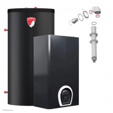 Пакетное решение Federica Bugatti котел 24B Varme Wi-Fi BLACK + бойлер INOX 1000