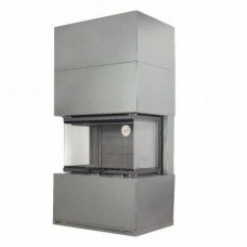 Камин ЭкоКамин РОДОС 800 графит, шамот черный (KRN800GB)