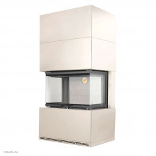 Камин ЭкоКамин Родос 800 слоновая кость, шамот белый (KRN800SKW)