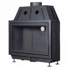 Топка каминная ЭкоКамин Альфа 1000B черный шамот