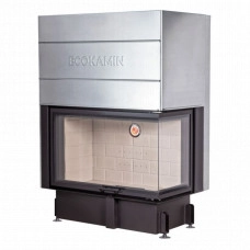 Топка каминная ЭкоКамин Дельта 1000R два стекла правая принтинг