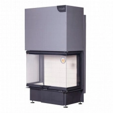 Топка каминная ЭкоКамин Дельта 800 три  стекла принтинг