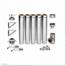 Комплект дымохода Ferrum D180/280 AISI 430-0,8мм (5 метров)