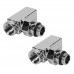 Набор дизайн-вентелей Royal Thermo CUBE угловой (хром) 1/2" (RTE 56.002)