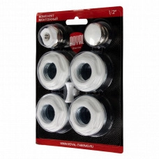 Комплект монтажный Royal Thermo 1"x 1/2 белый (RT1/2W)