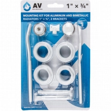 Комплект для монтажа радиатора AV Engineering AVE1151134 (1" 3/4" (футорки), 2 кронштейна)