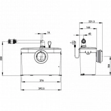 Канализационная установка SFA Saniaccess 1