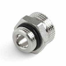 Ниппель латунный переходной евроконус Н 1/2"х3/4"E PRO AQUA 21-m15-m20ex