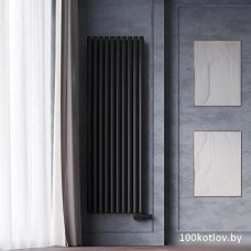 Радиатор стальной Faberg Anicassa 2 (4 секции, черный матовый RAL-9005)