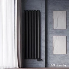 Радиатор стальной Faberg Anicassa 2 (6 секций, черный матовый RAL-9005)