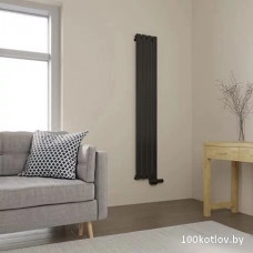 Радиатор стальной Faberg Morari 1 (8 секций, черный матовый RAL-9005)