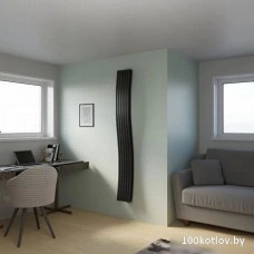 Радиатор стальной Faberg Neotopia 2 (10 секций, черный матовый RAL-9005)