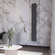 Радиатор стальной Faberg Quadro 1/50 (4 секции, серый матовый RAL-7021)