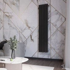 Радиатор стальной Faberg Quadro 1/50 (6 секций, черный матовый RAL-9005)