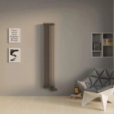 Радиатор стальной Faberg Sabron 1 (8 секций, черный матовый RAL-9005)