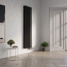 Радиатор стальной Faberg Zarter 2 (4 секции, черный матовый RAL-9005)