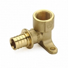 Угольник латунный с креплением 16х1/2" PRO AQUA AX5001612