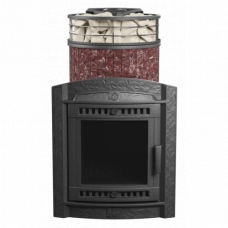 Печь для бани ProMetall Атмосфера L Россо Леванто ламель+сетка С ТОННЕЛЕМ