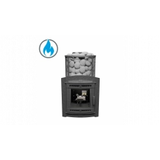 Печь для бани ProMetall Атмосфера L сетка нержавейка с газовой горелкой