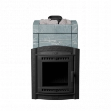 Печь для бани ProMetall Атмосфера L в облицовке Талькохлорит+ КОРЗИНА