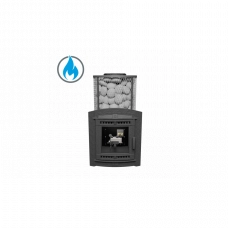 Печь для бани ProMetall Атмосфера XL сетка нержавейка с газовой горелкой