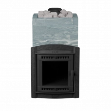 Печь для бани ProMetall Атмосфера XL в облицовке Талькохлорит+ КОРЗИНА