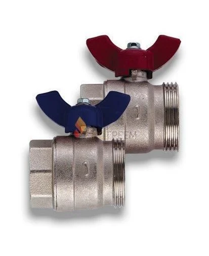 Комплект шаровых кранов 1" Hansa SFVZHKHE102