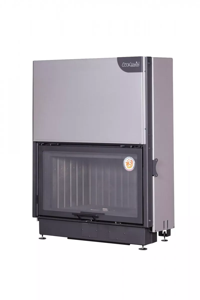 Топка каминная ЭкоКамин Вега 1000 КВ черный шамот